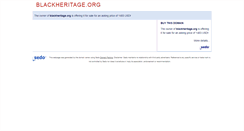 Desktop Screenshot of blackheritage.org