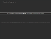 Tablet Screenshot of blackheritage.org